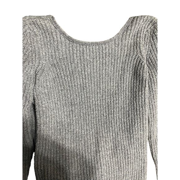 American Eagle Cross Back Knit Sweater Gray Size XS - Picture 10 of 13